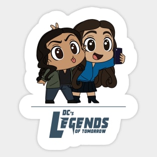Spooner and Zari Selfie Sticker